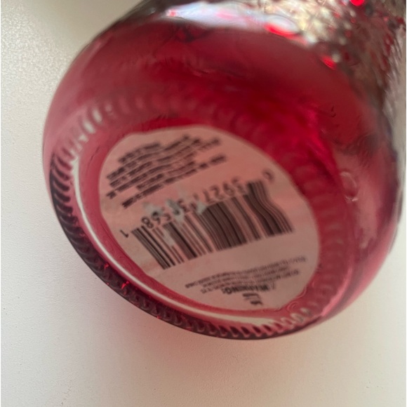 Red Glass bottle 12” high - Picture 4 of 4